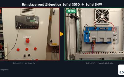 Remplacement d’un poste de télégestion Sofrel S550 par un Sofrel S4W